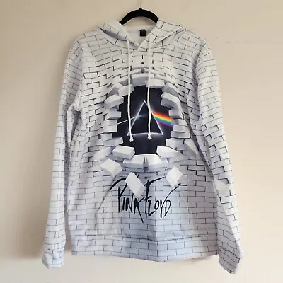 Buy PINK FLOYD 'Dark Side Of The Moon/The Wall' 3D Graphic Print Fleece Lined Hoodie • 81.25£