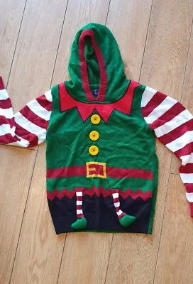 Buy Next Boys Christmas Jumper Age 7 Elf Xmas • 2£