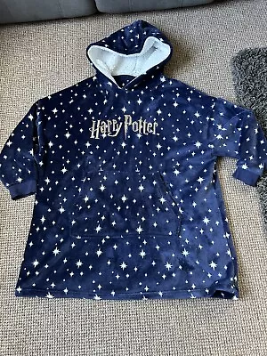 Buy Ladies Harry Potter Size Medium Hooded Blanket George 14/16  Navy Blue  • 5£