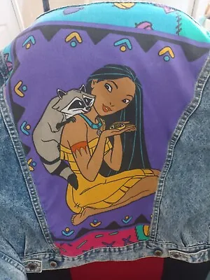 Buy Disney Pocahontas Custom Denim Jacket Xl Ladies • 50£