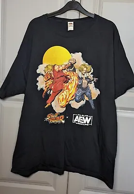 Buy Hangman Adam Page X Ken Limited Edition Street Fighter T Shirt (XL) Capcom, AEW. • 20£