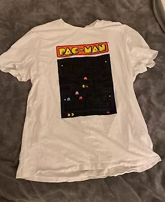 Buy Pac Man T Shirt XXL Mens/Unisex Size 2XL White Retro  • 3£