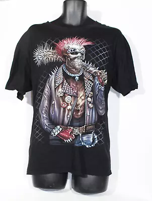 Buy Roman Tiriam Gangster T-Shirt 2XL Black Graphic Print Gothic Goth Gang Mens • 12.99£