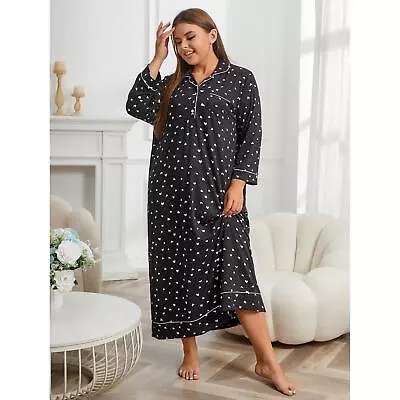 Buy Pajamas For Plus Size Women's Autumn And Winter Long Sleeved Pajamas • 26.99£
