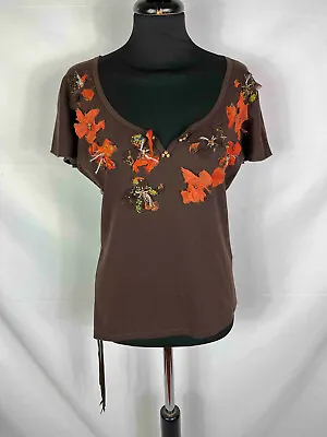 Buy LES COPAINS T-Shirt Women's Sweater Cotton Pocahontas Woman T-Shirt SZ.M - 44 • 20.34£