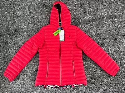 Buy Joules Snug Luxe Padded Jacket Red -  RRP £99.95 • 30£