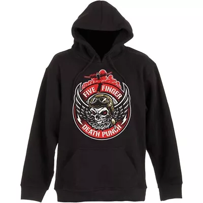 Buy Five Finger Death Punch Winged Skull Official Hoodie Hooded Top • 47.65£