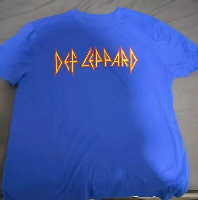Buy Def Leppard Large Blue T Shirt • 9£