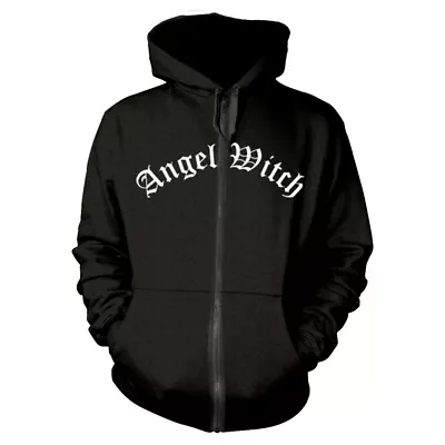 Buy ANGEL WITCH - BAPHOMET (BLACK) BLACK Hooded Sweatshirt With Zip Medium • 51.74£
