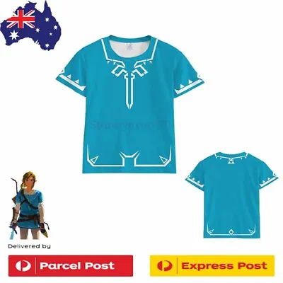 Buy Zelda Breath Of The Wild T Shirt Boy Girl Cartoon Fashion Clothing Kid&Adult • 12.29£