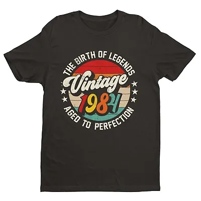 Buy 40th Birthday In 2024 T Shirt Vintage 1984 Birth Of Legends Aged To Perfection • 13.95£