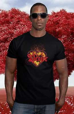 Buy Deadstar Clothing ''desire (heart Of Fire)'' Men's Blk T-shirt Size Medium *new • 12.50£