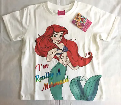 Buy New Official Disney The Little Mermaid T-Shirts - Girls Kids Gift - 2-9 Years • 7.95£
