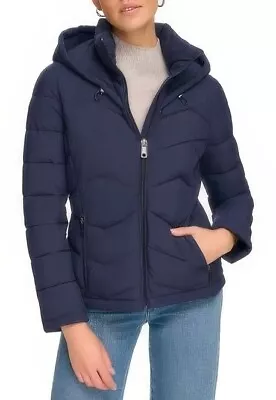 Buy Calvin Klein Packable Chevron Quilt Puffer Jacket Medium, DARK NAVY • 41.31£