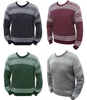 Buy Mens Ladies 70’s Jumper Sweater Retro Christmas Xmas Snowman Winter Fairisle  • 16.99£
