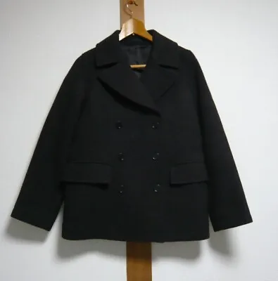 Buy MARGARET HOWE Pea Coat Jacket Women Size 2 Charcoal Cashmere Wool Genuine USED • 166.98£