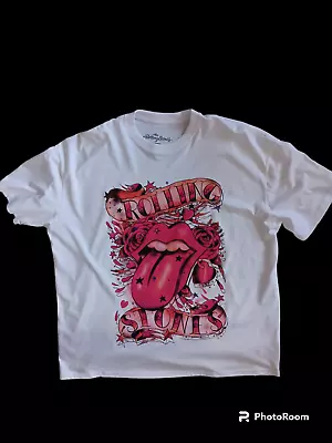 Buy Mens The Rolling Stones T-Shirt Officially Licensed White Sizes M-L • 9.95£