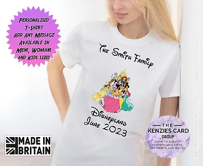 Buy Personalised Disneyland Princess 2024 T-Shirts Matching Family Disney Trip V2 • 12.70£