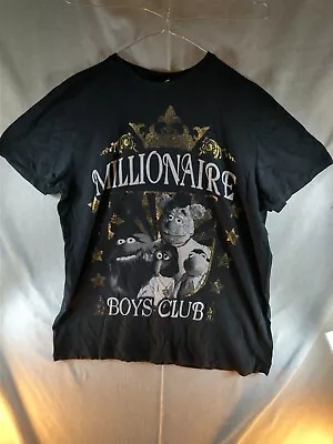 Buy Disney Muppets T-Shirt Boys XL Black Gold Millionaire Boys Club Short Sleeve • 7.99£