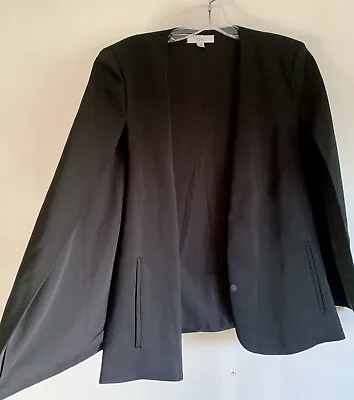 Buy Ovi Black Butterfly Cape Jacket Blazer Size:med Work Causal • 29£