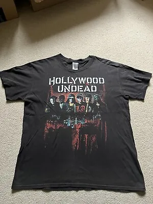 Buy 2000s Hollywood Undead Band T-Shirt Size L Black • 25£