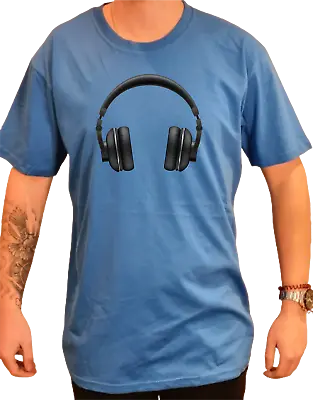 Buy Headphones Printed T Shirt Retro Unisex Adult T Shirt Birthday Gift • 11.49£