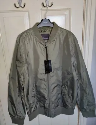 Buy Next Men's Bomber Jacket BNWT - Medium - Weather Resistant - Olive Green • 19.99£
