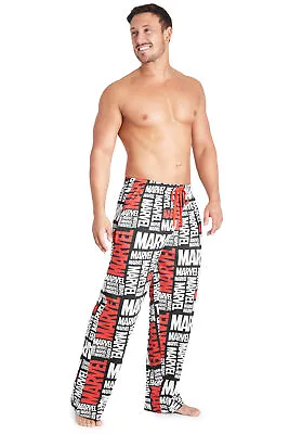 Buy MARVEL Mens Pyjama Pants, Nightwear Mens Pjs Bottoms • 15.48£