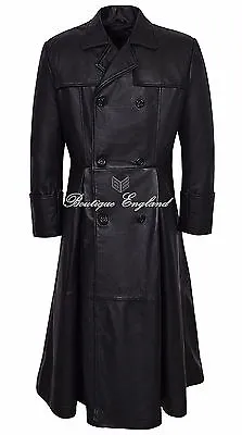 Buy Morpheus Style Men's Black FULL-LENGTH Coat Matrix Inspired 100% Real Leather • 299.36£