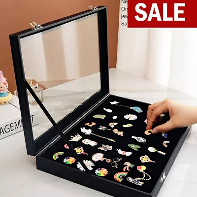 Buy Pin Display Case Clear Dustproof Medal Display Case Frame For Badges Pin Jewelry • 14.95£