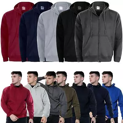 Buy Mens Plain Hoodie Sweatshirt Top Women Pullover Hoody Casual Hooded Jumper S-5XL • 12.99£
