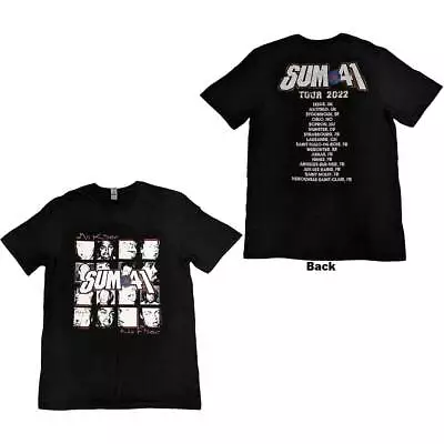 Buy Sum 41 Unisex T-Shirt: AKNF Grid European Tour 2022 (Back Print & Ex-Tour) OFFIC • 18.29£