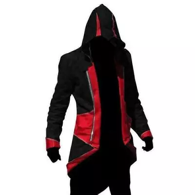Buy Men's Hoodie Jacket Kenway Assassins Creed 3 Connor Costumes Party Cosplay Coats • 28.15£