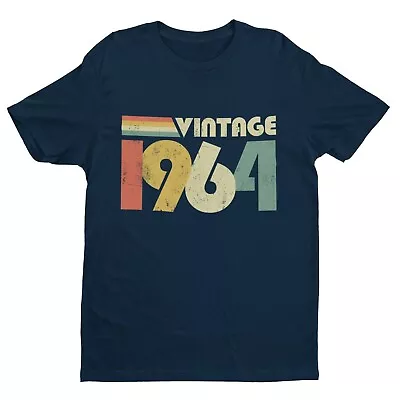 Buy 60th Birthday In 2024 T Shirt Vintage 1964 Gift Idea Novelty Present Up To 6XL • 10.46£