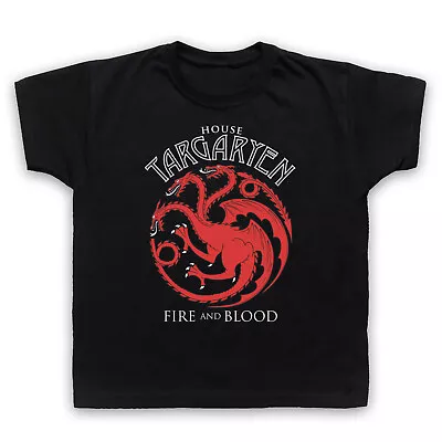 Buy Got House Targaryen Dragon Sigil Unofficial Game Of Thrones Kids Childs T-shirt • 16.99£