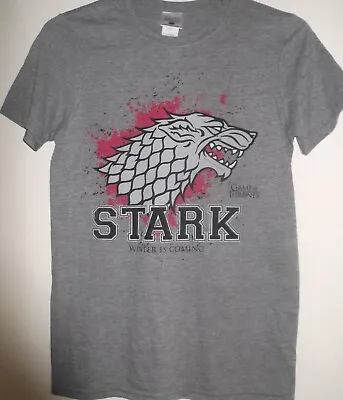 Buy New Mens Official Game Of Thrones House Stark Winter Is Coming T Shirt S - 2xl • 7.99£