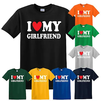 Buy I Love My Girlfriend T-Shirt MENS  Funny T Shirts Valentine’s Day Gift Top • 9.99£