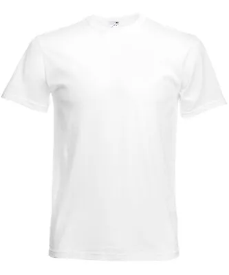 Buy 5 & 3 Pack Fruit Of The Loom Unisex Plain Cotton Short Sleeve T-Shirt Tops Bulk • 19.45£