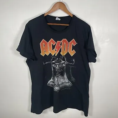Buy AC/DC Hells Bells Ladies T Shirt 2XL Gildan Music Festival Epic Rights • 14.99£