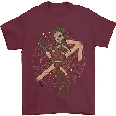 Buy Sagittarius Steampunk Woman Zodiac Mens T-Shirt 100% Cotton • 8.49£