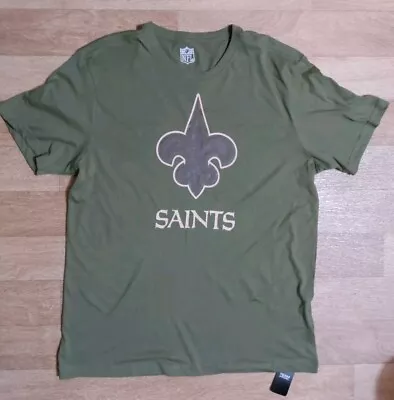 Buy Mens Green New Orleans Saints NFL T Shirt. Size XL. 100% Cotton. BNWT. • 7£