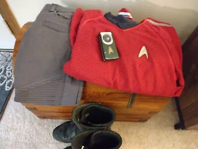 Buy Anovos Star Trek Movie Red Starfleet Science Crew Tunic With Extra  • 260.30£
