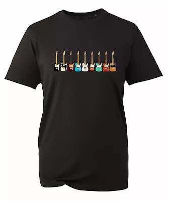 Buy Classic Guitars T Shirt Telecaster Images 8 Classic Guitars Rock Sizes To 3XL • 8.97£