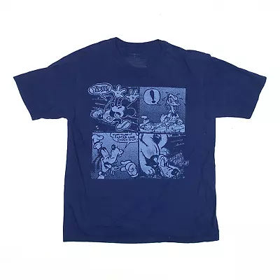 Buy DISNEY Mens Mickey Mouse Comic T-Shirt Blue Short Sleeve S • 7.99£