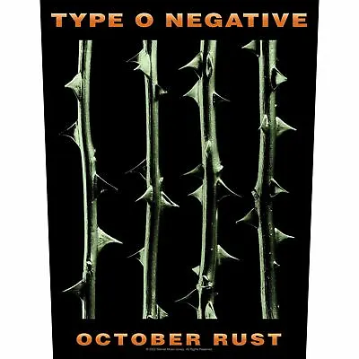Buy Type O Negative October Rust Back Patch Official Gothic Metal Band Merch • 12.52£