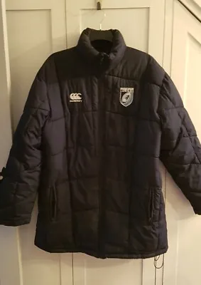 Buy Canterbury BLUES Rugby Puffer Jacket X Large Nave Full Zip Training Coat • 22£