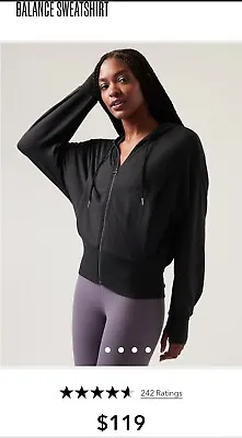 Buy Athleta Balance Sweatshirt Hoodie Black XL • 71.36£