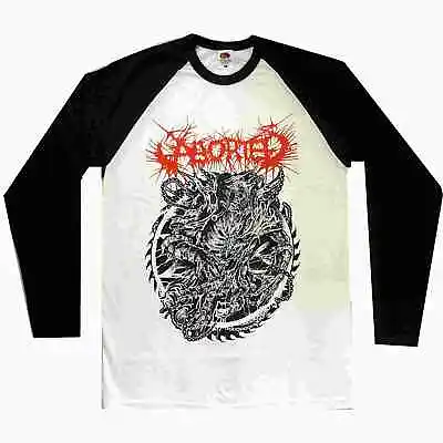 Buy Aborted Hellraiser Long Sleeve Raglan Baseball Death Metal Shirt Official • 18.58£