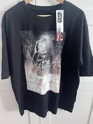 Buy Disney Star Wars T Shirt With Darth Vader Graphic Size L/12 • 12£