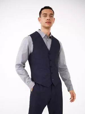 Buy White Stuff Abbott Men's Waistcoat Stylish Linen Vest Casual Sleeveless Jacket • 17.92£